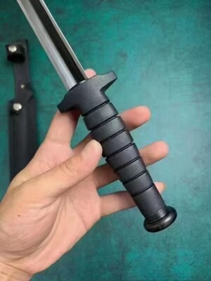 Classic Black Triangular Version Fixed Blade Knife