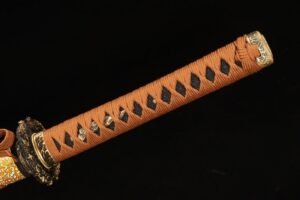 Ghost Handmade Golden Samurai Fixed Blade Knife
