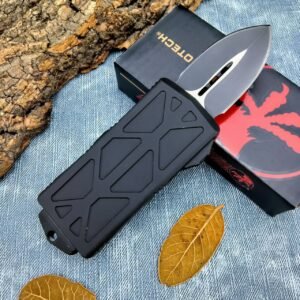 Zinc-handled Microtech Bighead Flying Fish OTF Knife