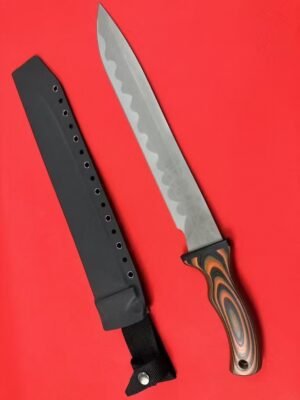 Mad Dog Voodoo Queen Red-Handle Fixed Blade Knife