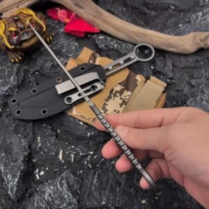Kryptonite T-ray Letter Marker Fixed Blade Knife