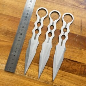 Lot de couteaux de lancer d'entraînement YF188 – 3 pièces, Blanc