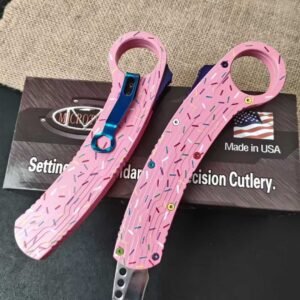 Microtech Red Raptor OTF Karambit Donut Edition