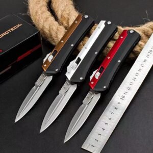 Zinc-handle Microtech Snake God OTF Knife
