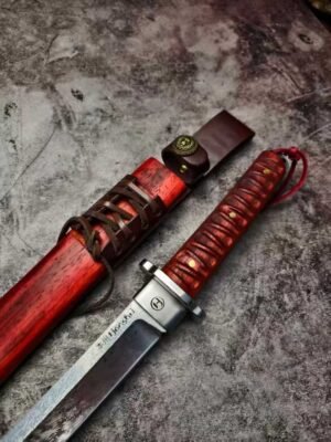Honshu Red Demon Extreme-Core Samurai Fixed Blade Knife
