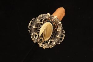 Ghost Handmade Golden Samurai Fixed Blade Knife