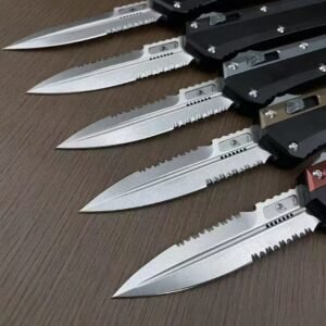 Microtech Snake God Double-Serrated OTF Knife