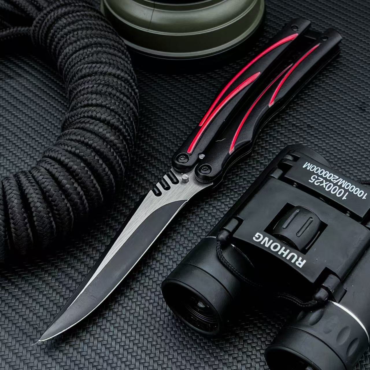 f9ba139f-130f-4a92-a801-df8d49d1f5a6.jpeg Unique Black-and-Red Handle Flipper Folding Knife