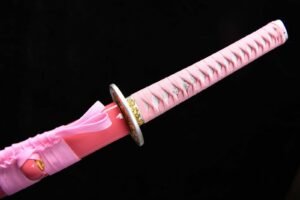 Pink Mirrored Samurai Fierce Dragon 26-inch Fixed Blade Knife