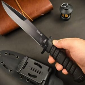 Alpha Tactical Black Knight Armor-Piercing Fixed Blade Knife