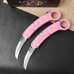 Microtech Red Raptor OTF Karambit Donut Edition
