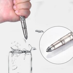 Multi Functional Customized Logo Outdoor Tactical Metal Ballpoint Pen with Led Light