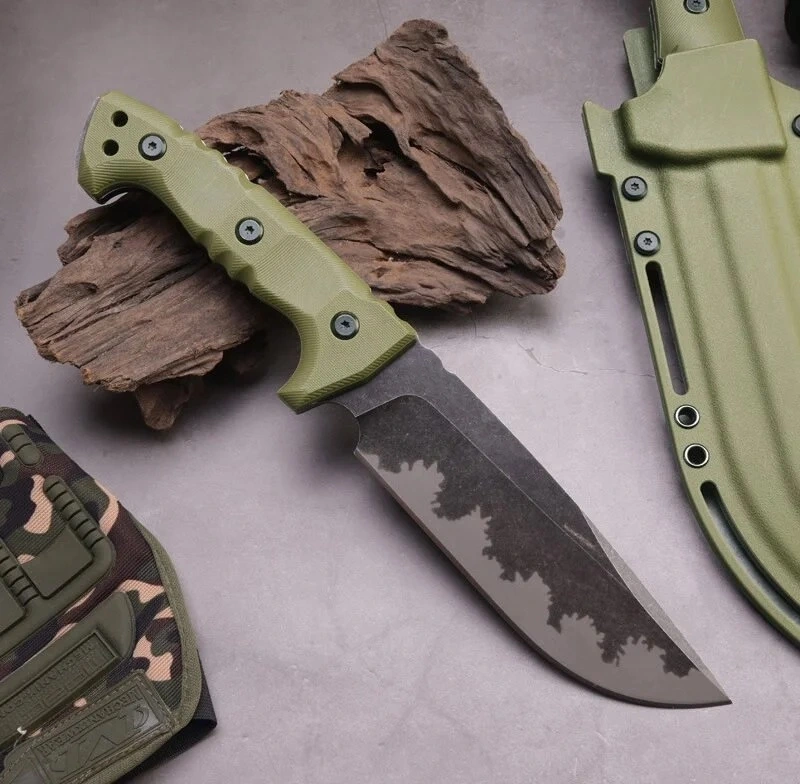 imgi_8_O1CN01TUCQ3o1davIdi1LKp_2216049813753-0-cib-e1743575743870.webp Camping outdoor survival knife portable knife high hardness straight knife sharp survival knife integrated keel high hardness tactical knife--Green-1