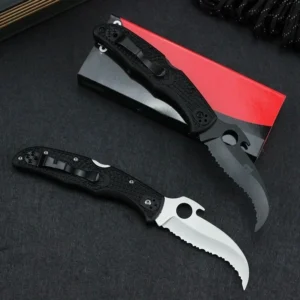 Karambit Folding Knife Full Tooth Claw Blade – Portable EDC Outdoor Pocket Knife