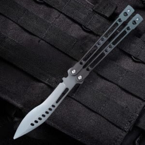 9 Curved Blade Balisong Trainer Knife
