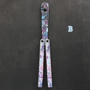 Butterfly Knife Flip Hand Knife Training Folding Knife Squid Safe No Open Edge