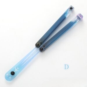Butterfly Knife Flip Hand Knife Fancy Plastic Knife Training Folding Knife Squid Safe No Open Edge