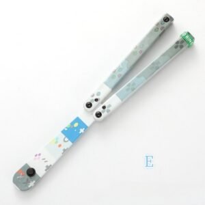 Butterfly Knife Flip Hand Knife Fancy Plastic Knife Training Folding Knife Squid Safe No Open Edge
