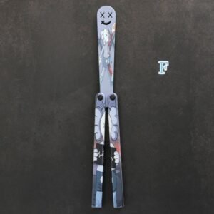 Butterfly Knife Flip Hand Knife Training Folding Knife Squid Safe No Open Edge