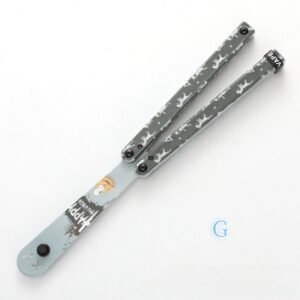 Butterfly Knife Flip Hand Knife Fancy Plastic Knife Training Folding Knife Squid Safe No Open Edge