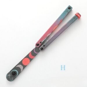 Butterfly Knife Flip Hand Knife Fancy Plastic Knife Training Folding Knife Squid Safe No Open Edge