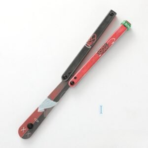 Butterfly Knife Flip Hand Knife Fancy Plastic Knife Training Folding Knife Squid Safe No Open Edge