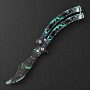 CSGO Butterfly Slaughter BALISONG Trainer Knife Upgraded