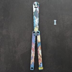 Butterfly Knife Flip Hand Knife Training Folding Knife Squid Safe No Open Edge