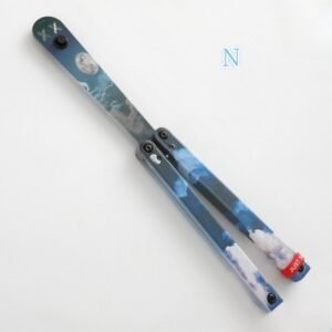 Butterfly Knife Flip Hand Knife Fancy Plastic Knife Training Folding Knife Squid Safe No Open Edge